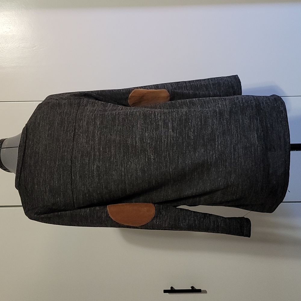 Fall Tunic with Patch Elbows and Button detail